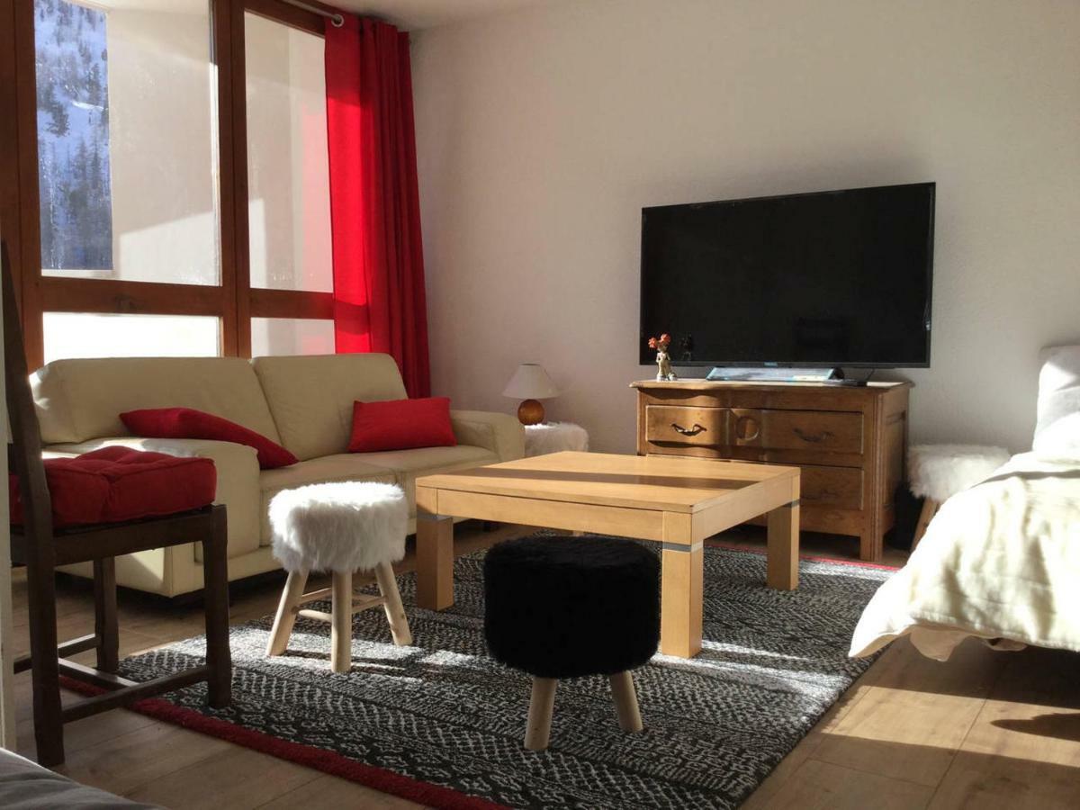 Chaleureux 3 pièces 50m² plein sud avec grande terrasse au pied des pistes à Isola 2000 Exterior foto